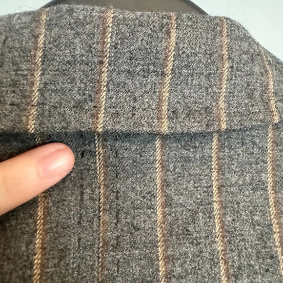 Flavio Castellani Pinstripe Wool Blazer Women's Size US 8  IT 44 Academia Preppy - Picture 10 of 16